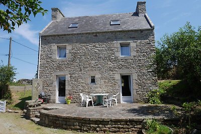 Granite stone house with fireplace,...