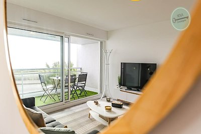 Appartement aan zee met balkon