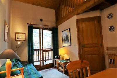 Apartment in Areches mit Bergblick