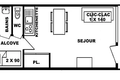 Apartment in Mont Bisanne mit direktem Zugang...