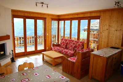 Gemütliche Wohnung mit Blick auf das Rhônetal