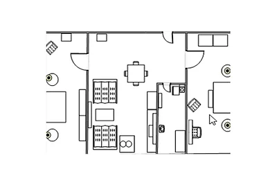 Ferienwohnung mit 2 Schlafzimmer