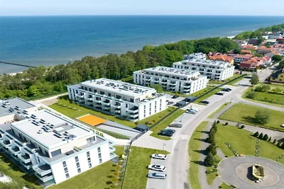 Wohnung nahe Ostsee mit Balkonblick