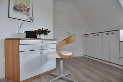 Reetdachhaus am Bodden mit Sauna