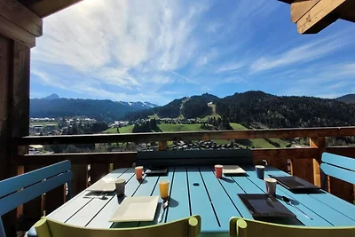 Chalet in Chavannes mit Panoramablick