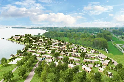 Modernes Ferienhaus mit dekorativem Kamin
