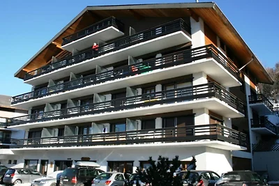 Gezellige studio in Veysonnaz met skiopslag