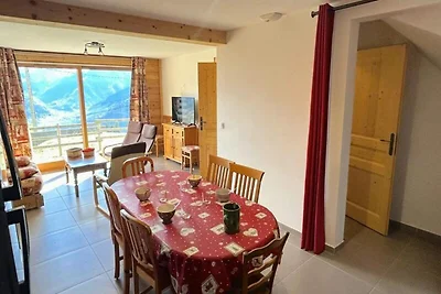 Appartement in Les Saisies met uitzicht op de...