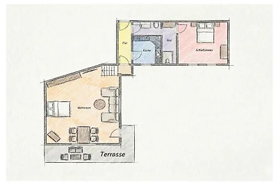 Appartamento per vacanze con 1 camera da...