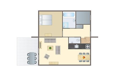 Ferienhaus mit Geschirrspüler, 18 km.