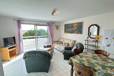 Appartement vlakbij het strand met balkon
