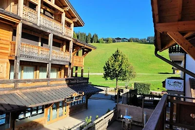 Wohnung im Dorf mit Blick auf die Skipiste
