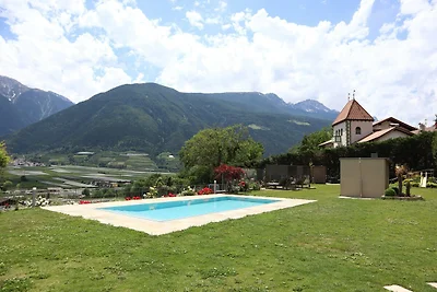 Wohnung in Goldrain mit Pool und Bergblick