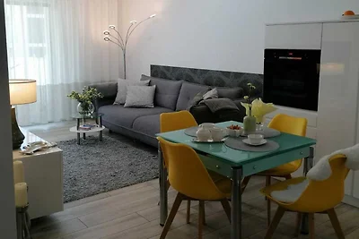 Wohnung nahe Ostsee mit Balkonblick