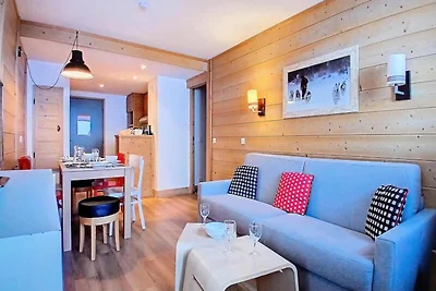 Wohnung in Les Menuires mit Bergblick