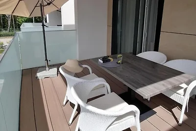 Wohnung nahe Ostsee mit Balkonblick