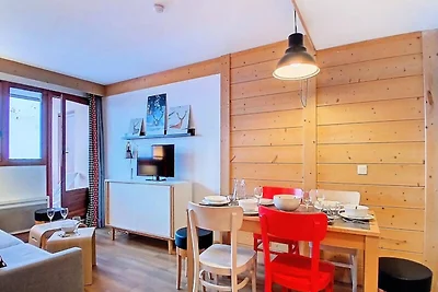 Wohnung in Les Menuires mit Bergblick