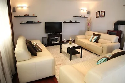 Apartment mit Terrasse und Badewanne