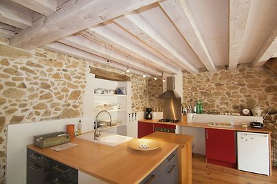 Spacious cottage in Roussines with heated...