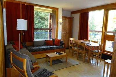 Wohnung in Les Arcs mit Waldblick