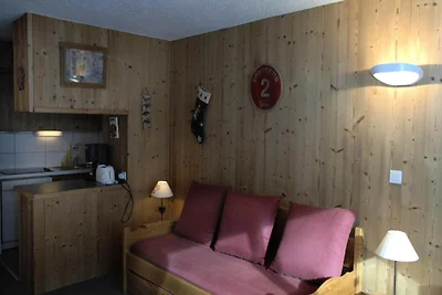 Studiohut voor 4 personen, 2*, op het zuiden