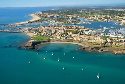 Familieappartement aan het strand in Agde