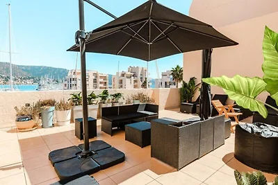 Wohnung in La Faviere mit Meerblick-Pool