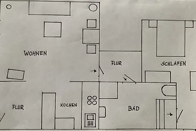 Ferienwohnung mit 1 Schlafzimmer