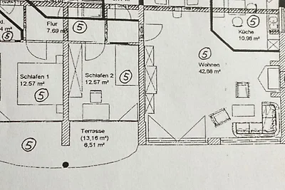 Apartamento vacacional con 2 dormitorios.
