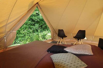 Bella tenda safari a Twijzel con terrazza