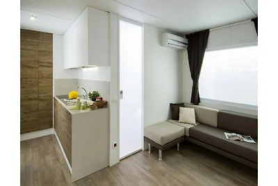 Mobilheim auf einem Campingplatz in Pietra...