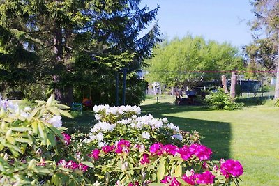 Gartenblick am Schloss Weisdin