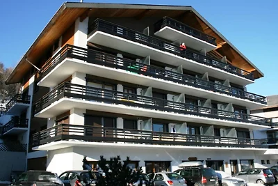 Gezellige studio in Veysonnaz met skiopslag