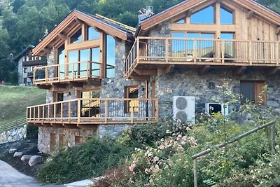 Chalet in Les Places met toegang tot de...