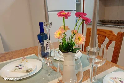 Appartement aan het strand in Cascajos voor 3