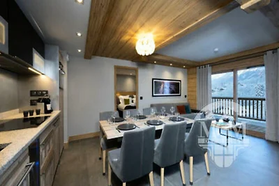 Apartment in Les Houches mit Blick auf den Mo...