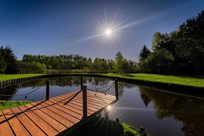 Ferienhaus mit privatem Teich, Whirlpool und...