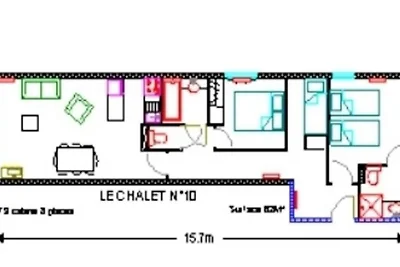 3 Zimmer für 8 Personen