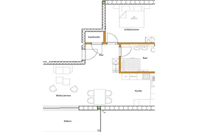Ferienwohnung mit 1 Schlafzimmer