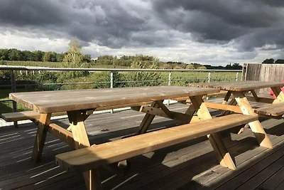 Blütenhaus mit Dachterrasse