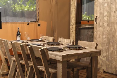 Charmantes Safari-Zelt für Familien-Glamping