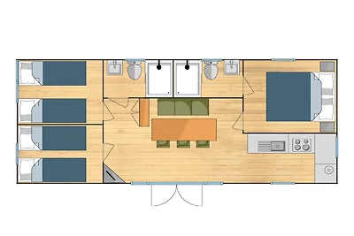 Ferienhaus im Colorado-Stil für 6 Personen in...