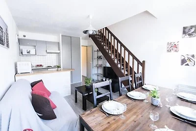 Duplex in Saint Lary mit Pyrenäenblick