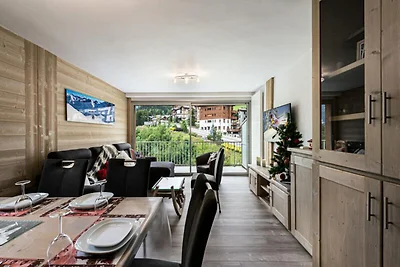 Wohnung in Moriond mit Bergblick