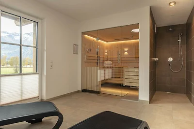 Luxe chalet met sauna bij het zwemmeer
