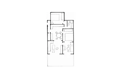 Ferienwohnung mit 2 Schlafzimmer