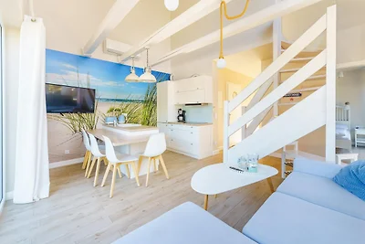 Ferienhaus mit privater Sauna, in Strandnähe