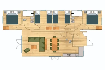 Slagharen Premium-Sauna-Lodge für 8 Personen