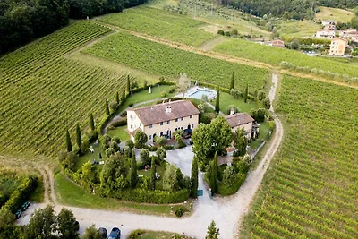 Cascina a Lucca con piscina e vigneti