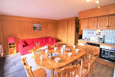 Appartement in Les Saisies met uitzicht op de...